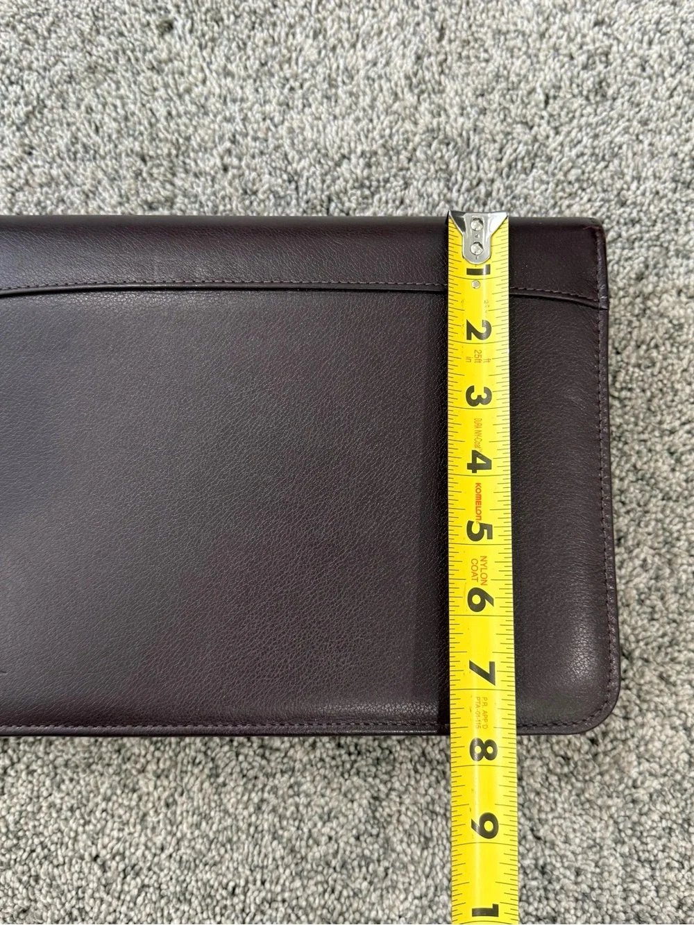 Vintage Franklin Covey Burgundy Leather 7 Ring Binder Zip Around Planner Pockets